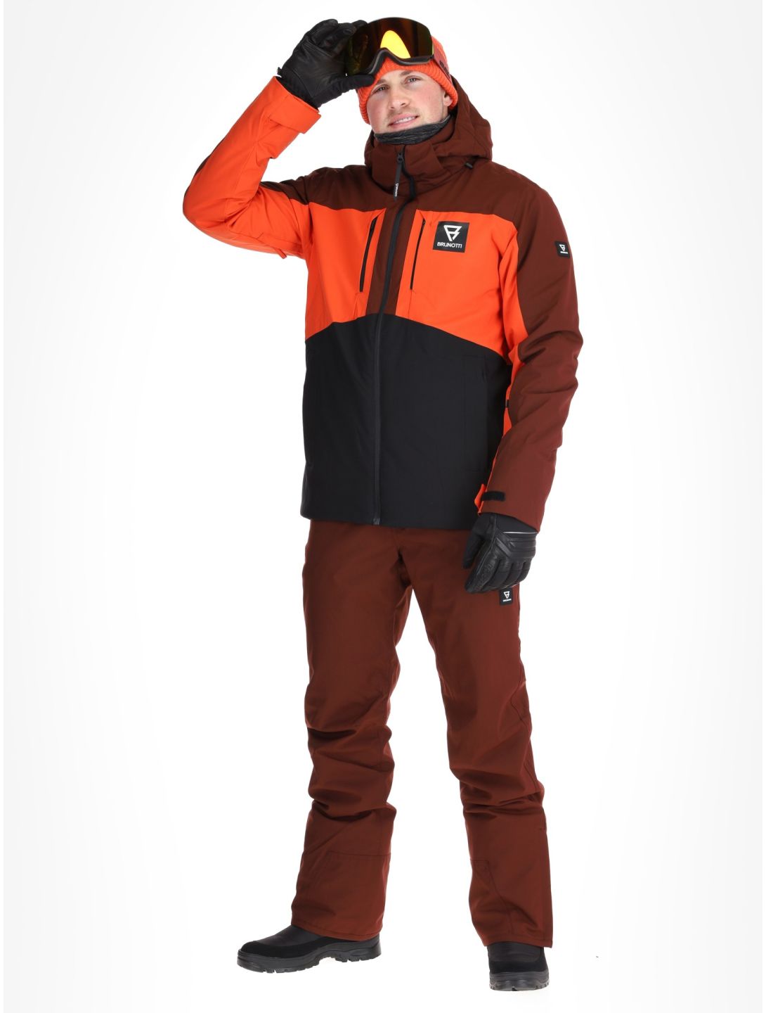 Brunotti, Aratin ski jacket men Port red 