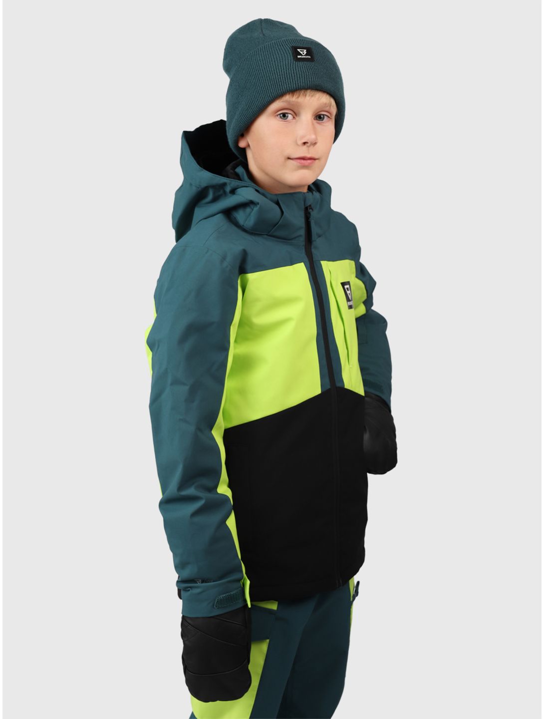 Brunotti, Aratiny ski jacket kids Fuel Green green 