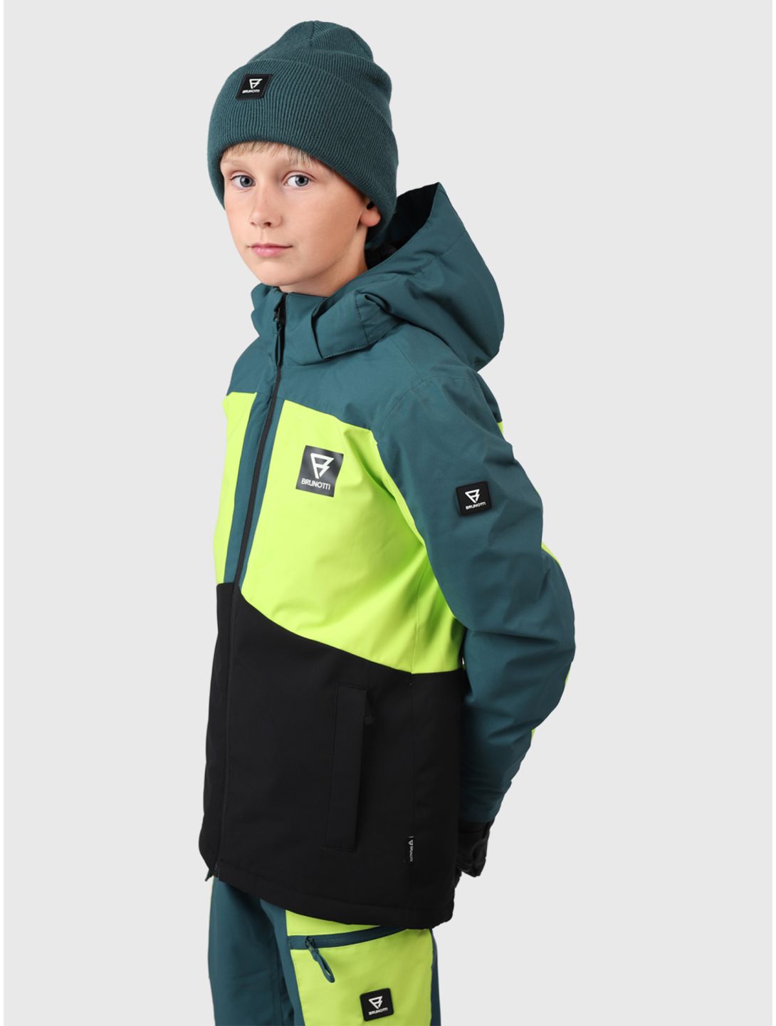 Brunotti, Aratiny ski jacket kids Fuel Green green 