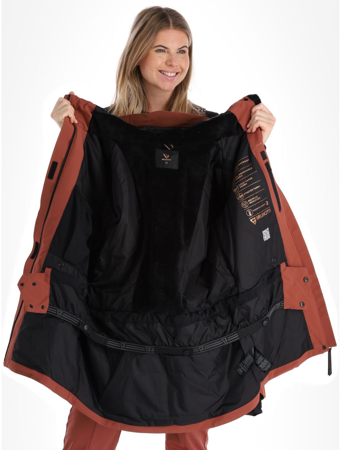 Brunotti, Bombini ski jacket women Mahoganny brown 