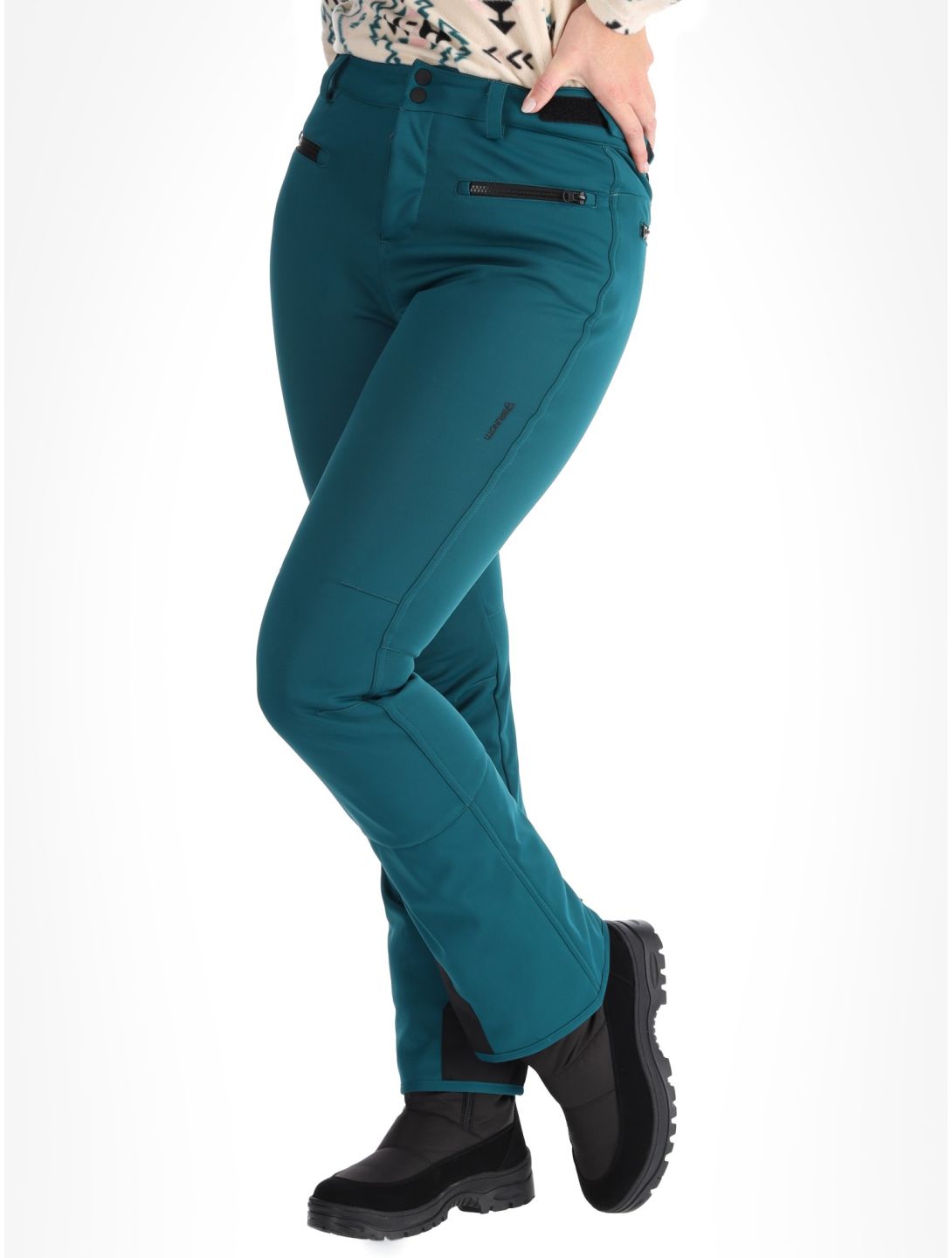 Brunotti, Coldlake softshell ski pants women Evergreen green 