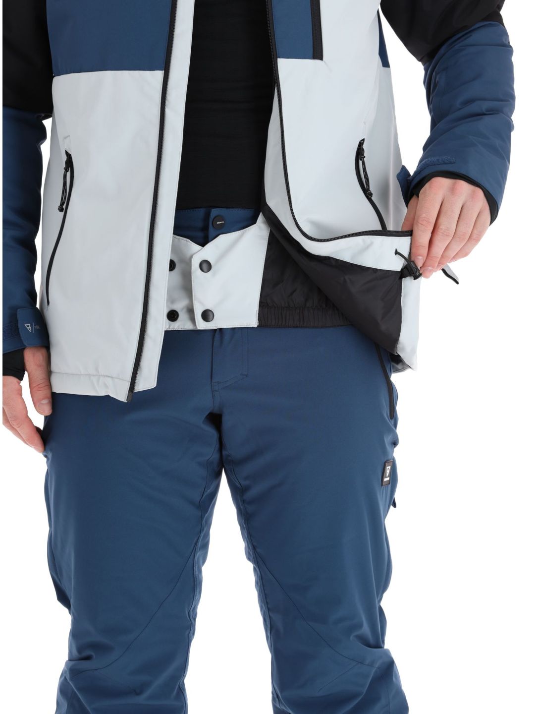 Brunotti, Flynners ski jacket men Stone Grey black, blue, grey 