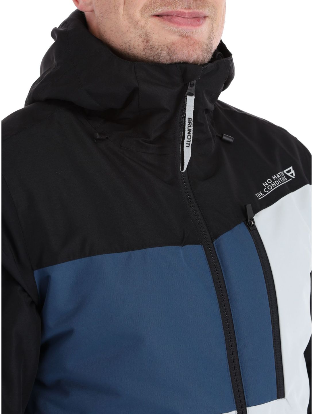 Brunotti, Flynners ski jacket men Stone Grey black, blue, grey 