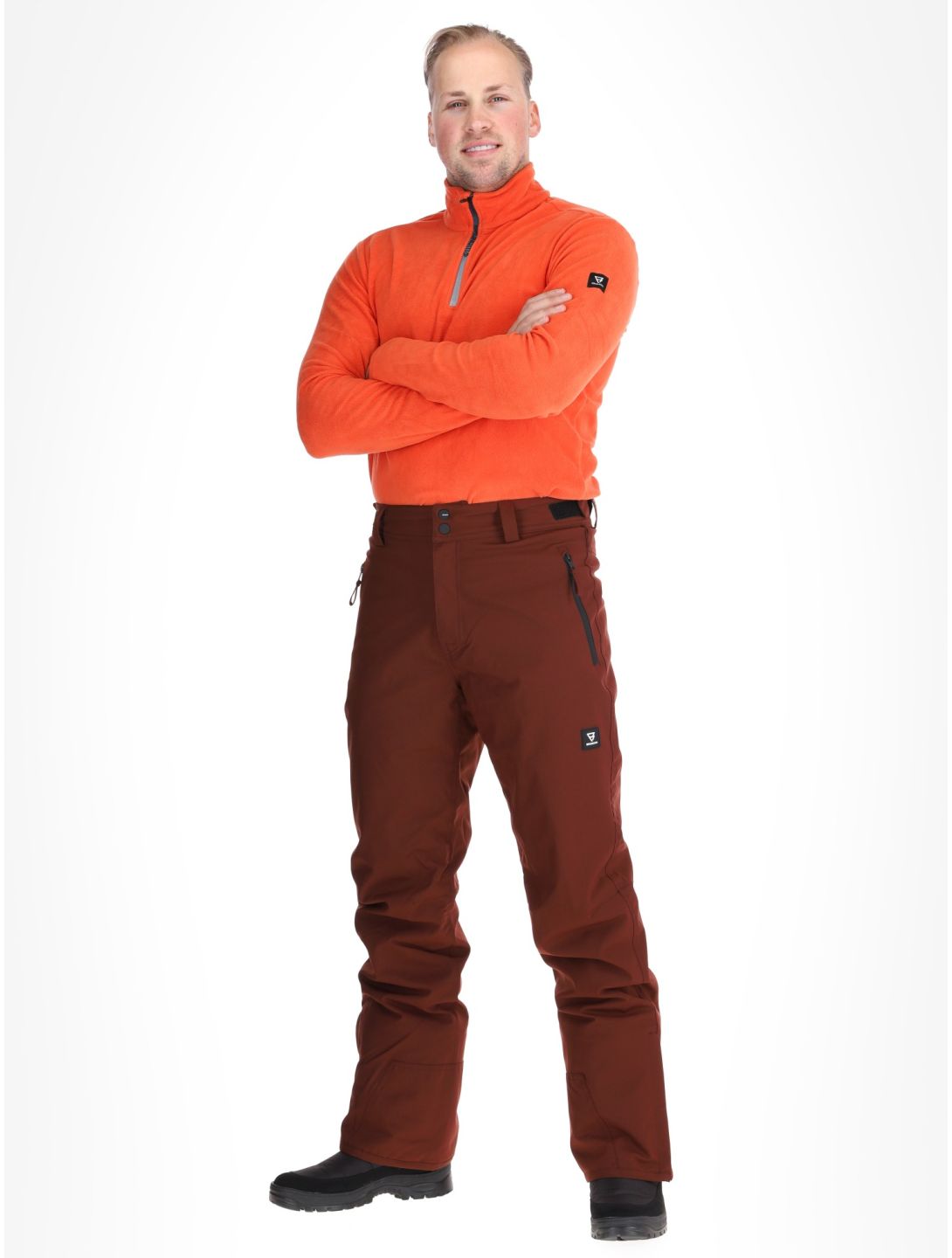 Brunotti, Footrail ski pants men Port red 