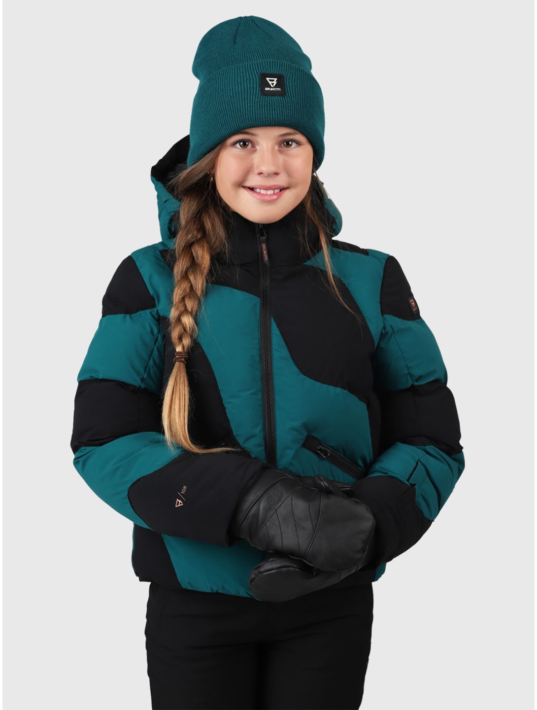 Brunotti, Marbley ski jacket kids Evergreen green 