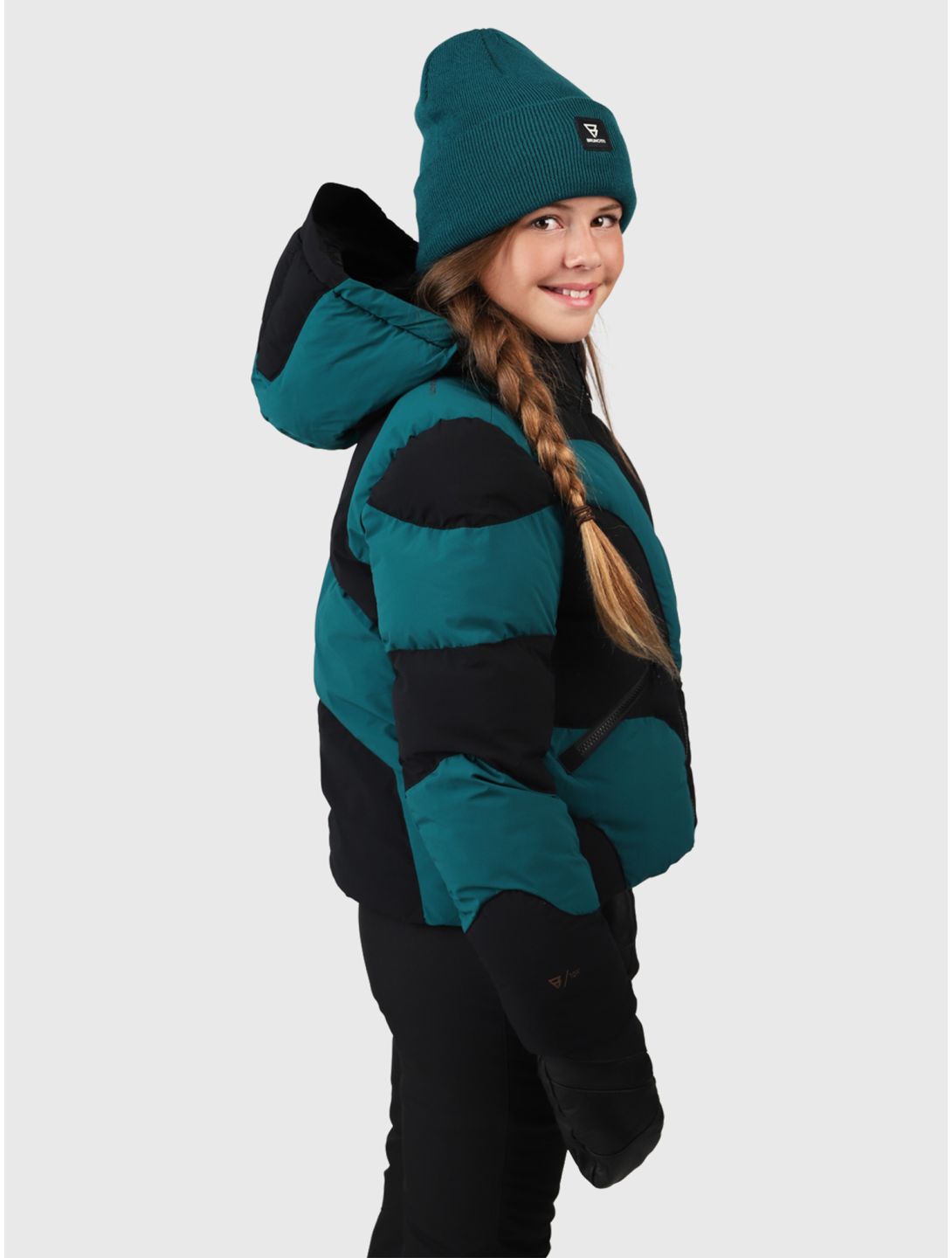 Brunotti, Marbley ski jacket kids Evergreen green 