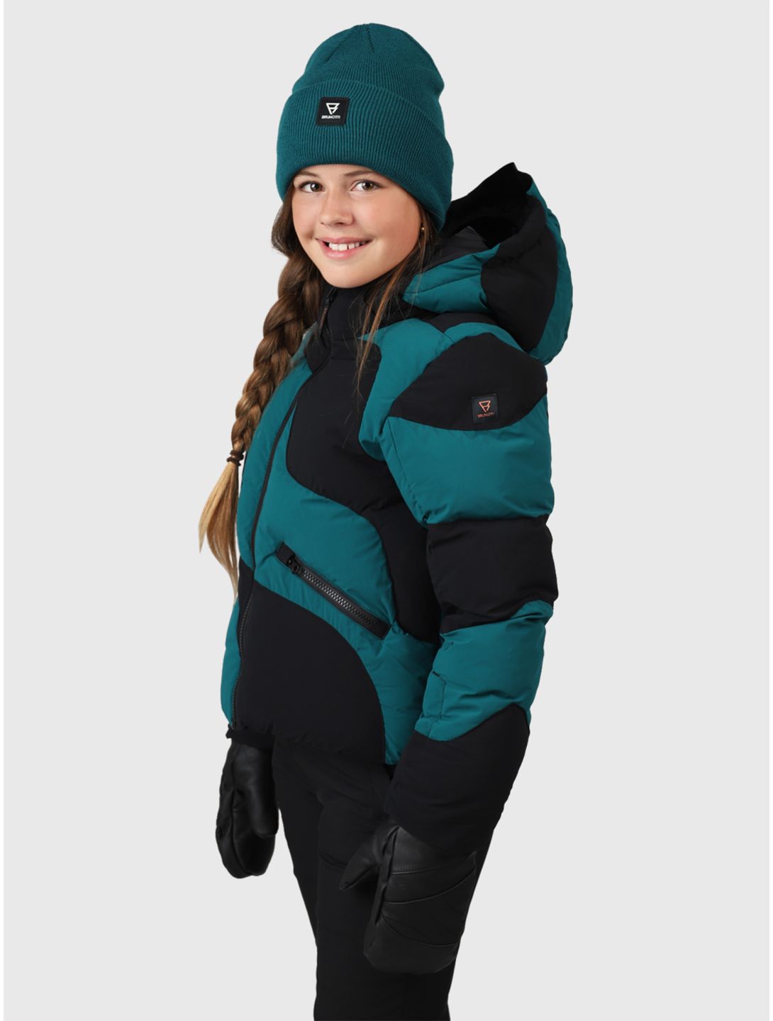 Brunotti, Marbley ski jacket kids Evergreen green 