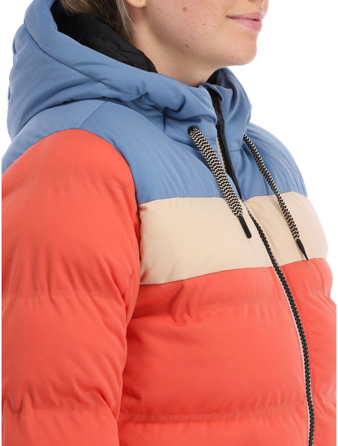 Brunotti, Niagona ski jacket women Burnt Sienna beige, blue, red 