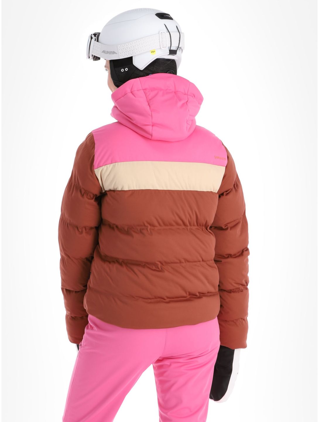 Brunotti, Niagona ski jacket women Mahoganny brown, pink 