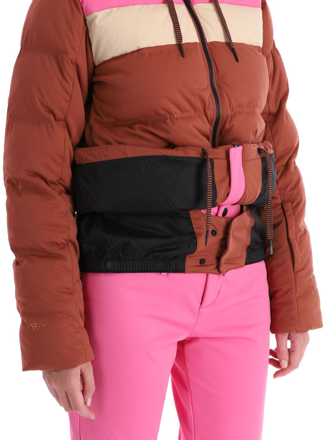 Brunotti, Niagona ski jacket women Mahoganny brown, pink 