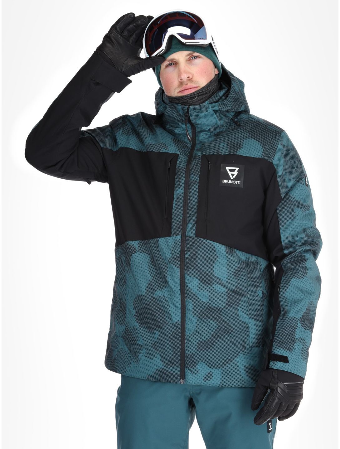 Brunotti, Reborn ski jacket men Gradient Grid Fuel Green green 