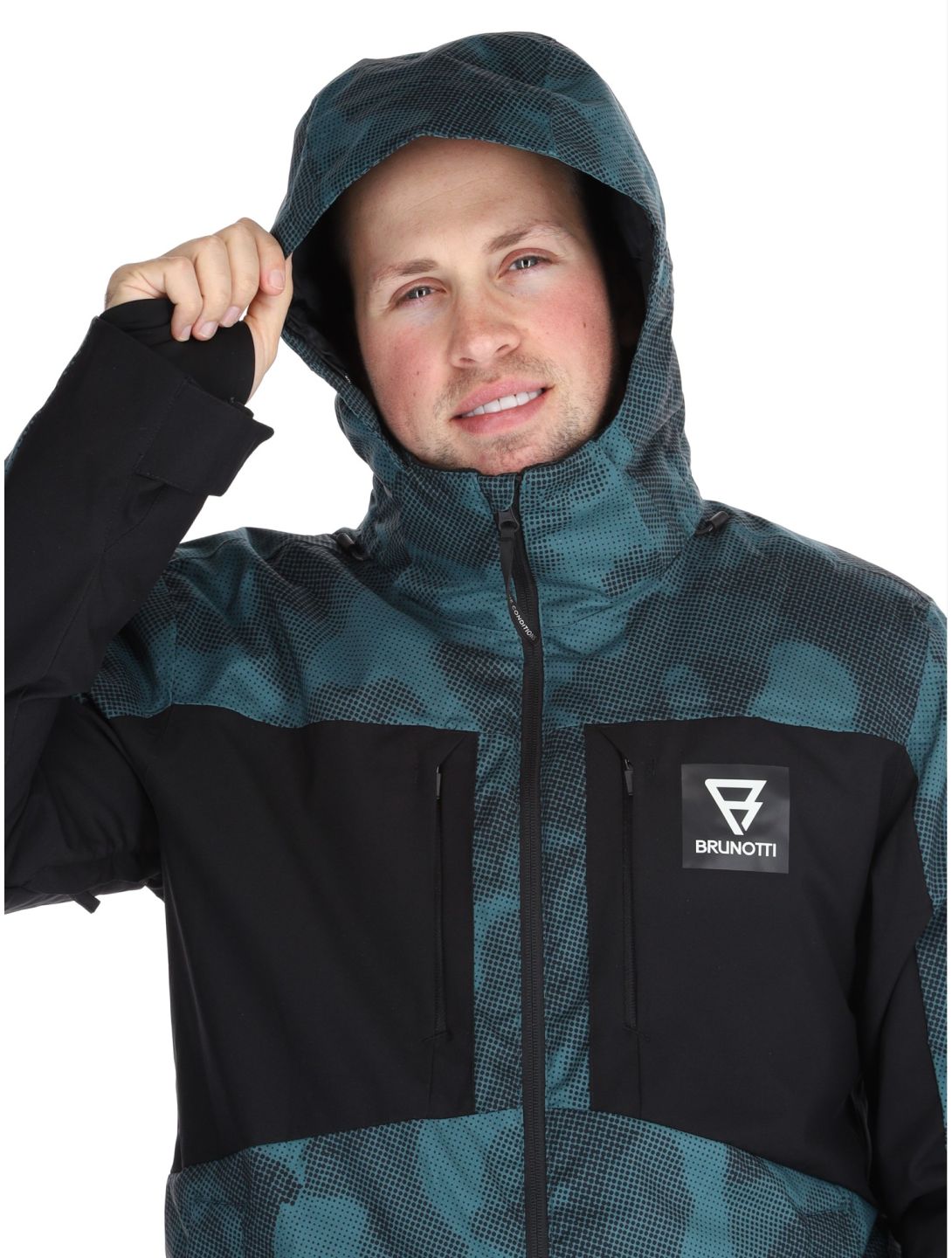 Brunotti, Reborn ski jacket men Gradient Grid Fuel Green green 