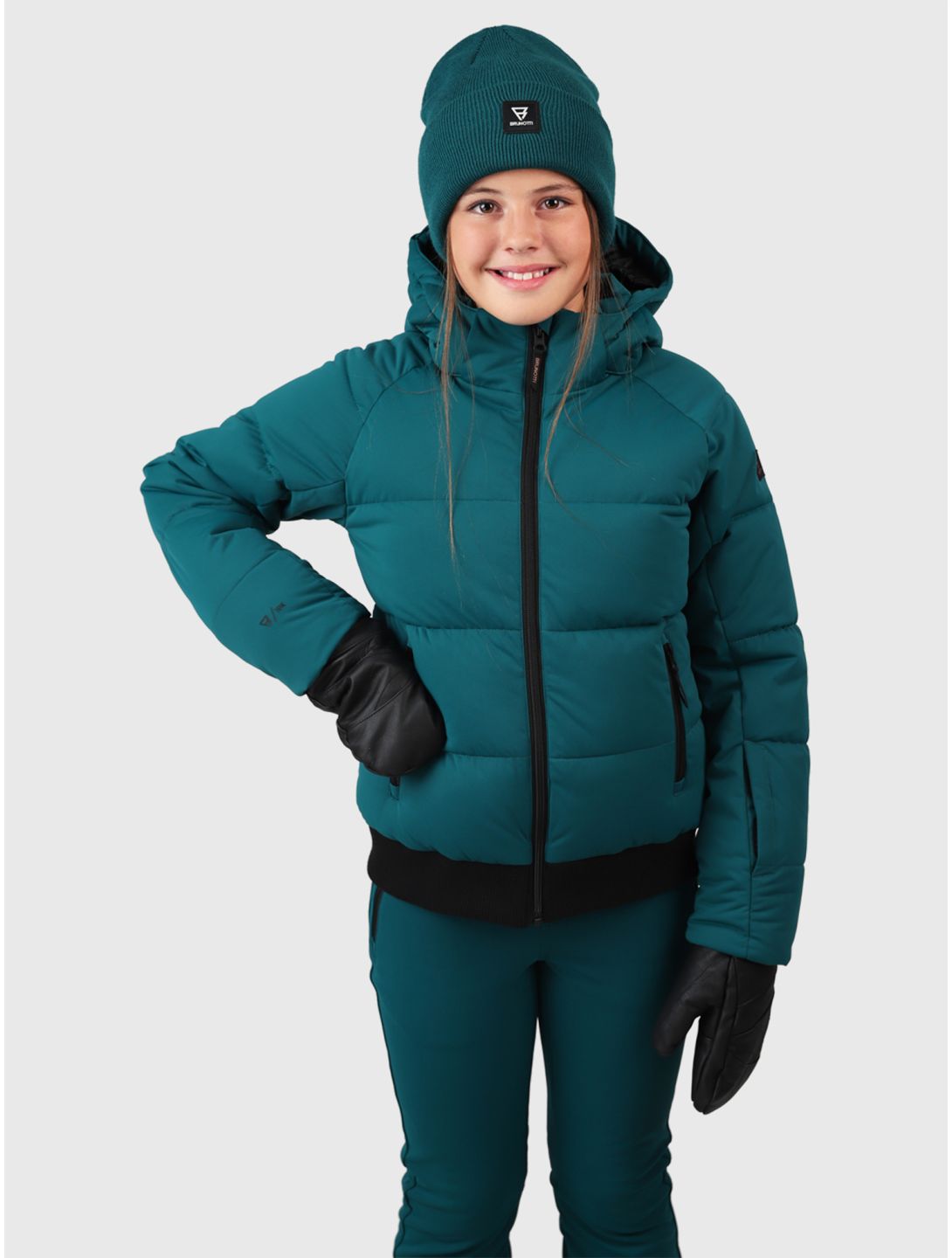 Brunotti, Suncrown ski jacket kids Evergreen green 