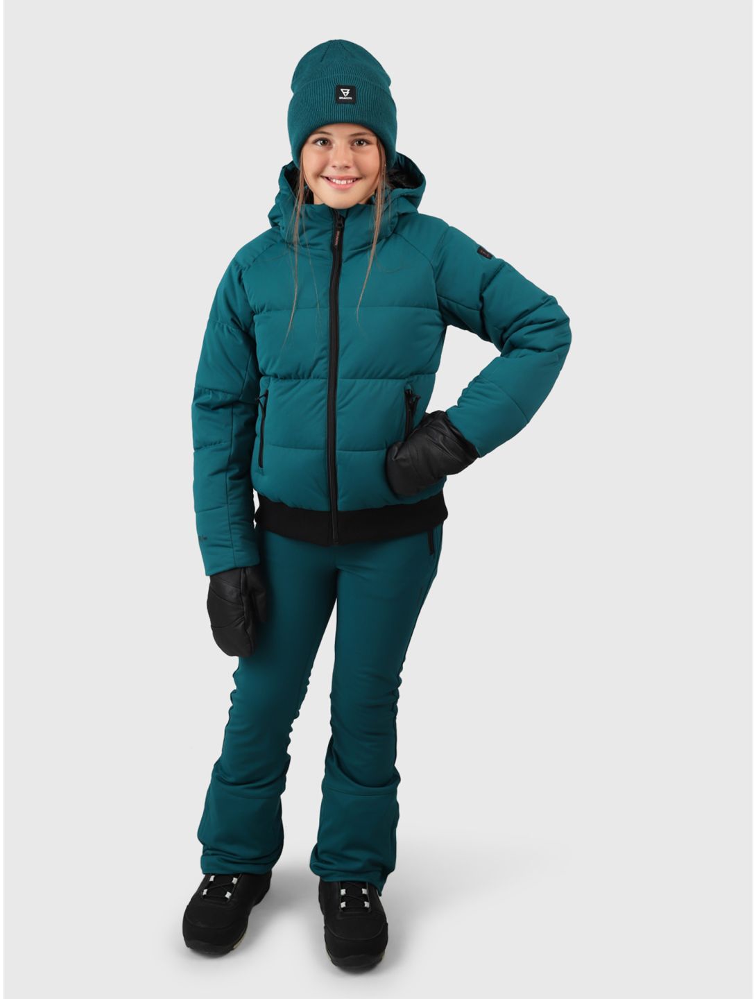 Brunotti, Suncrown ski jacket kids Evergreen green 