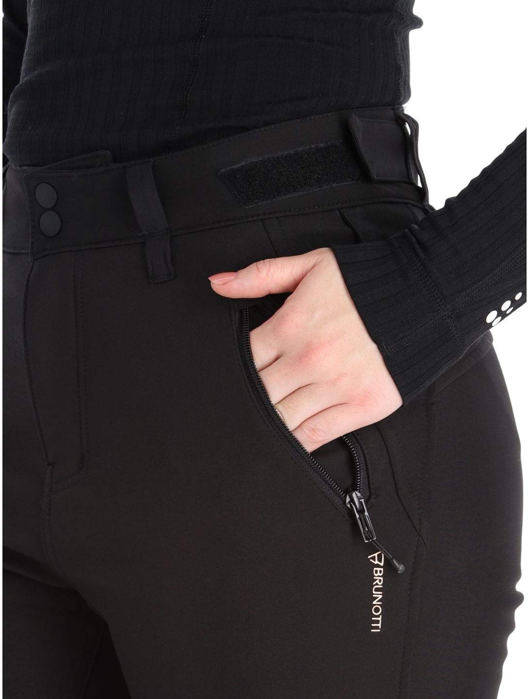 Brunotti Tavors N softshell ski pants women Black black SkiWebShop