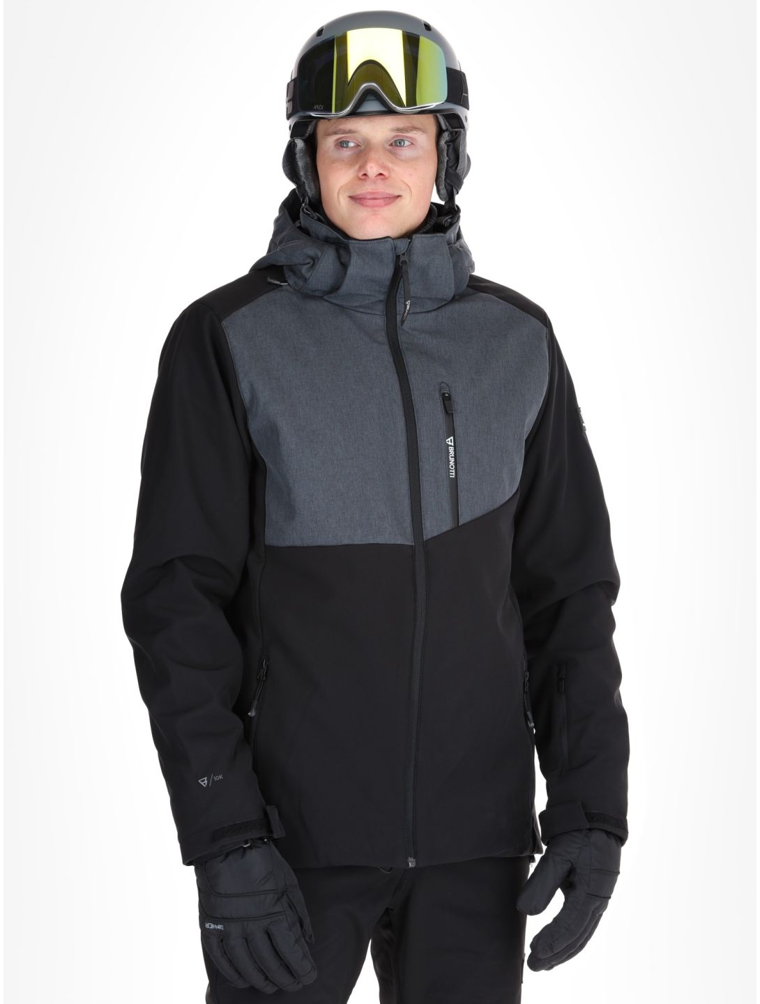 Brunotti, Twinstroke softshell ski jacket men Black black 