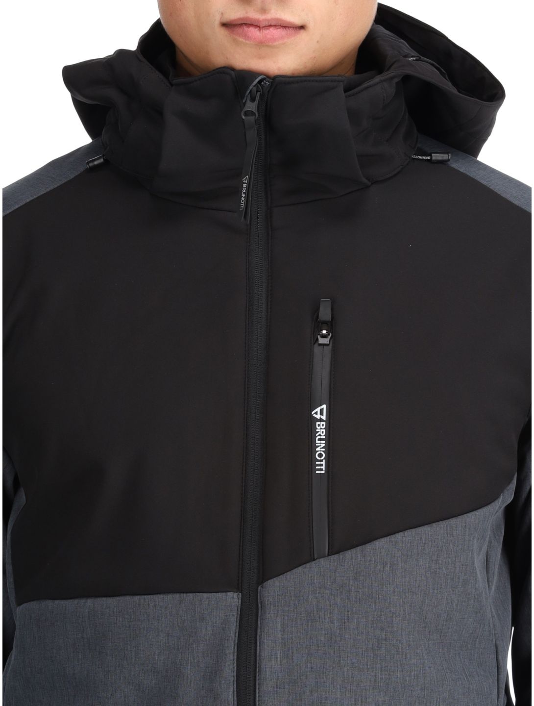 Brunotti, Twinstroke softshell ski jacket men Dark Grey Melee grey 