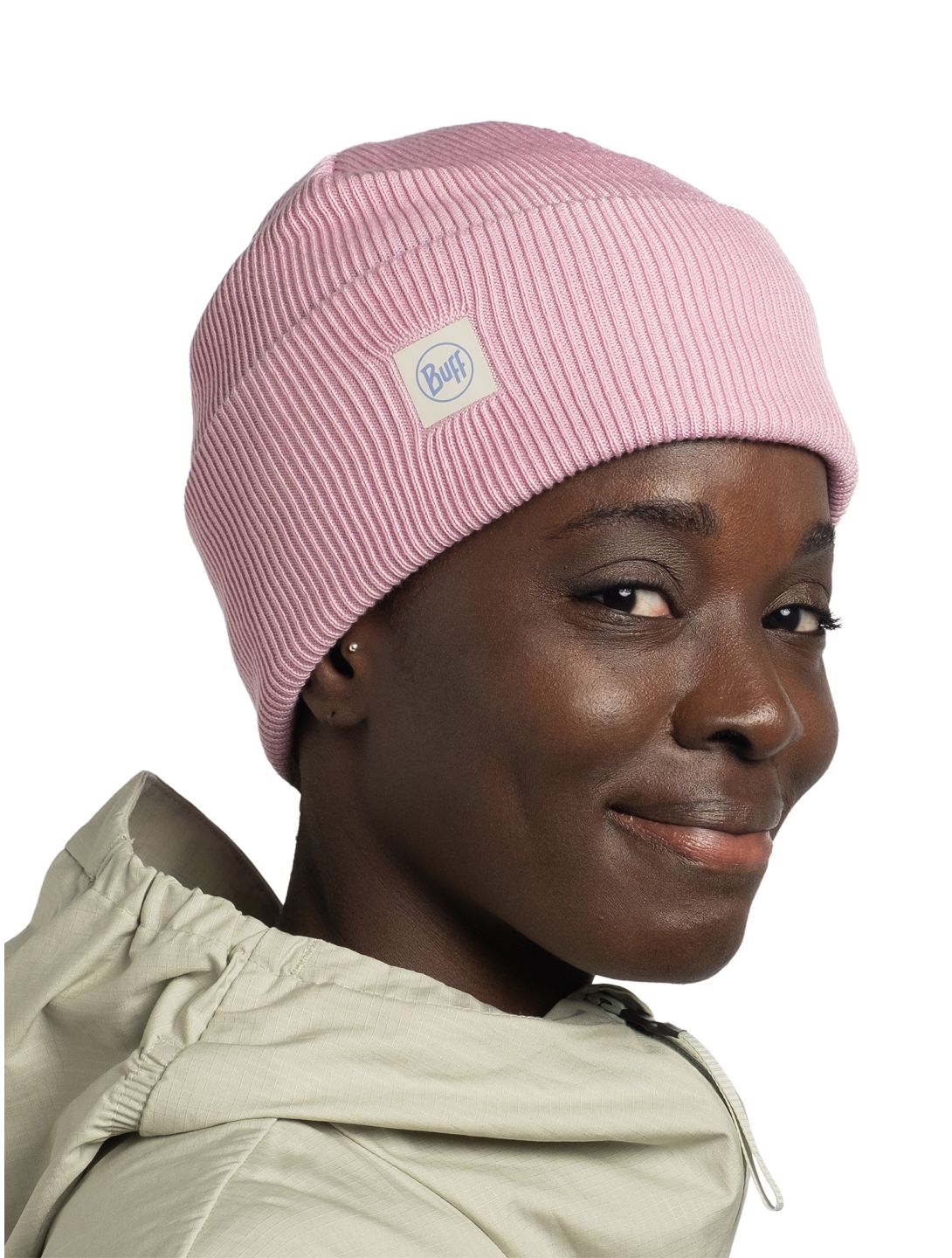 Buff, Crossknit Beanie beanie unisex Camelia pink 