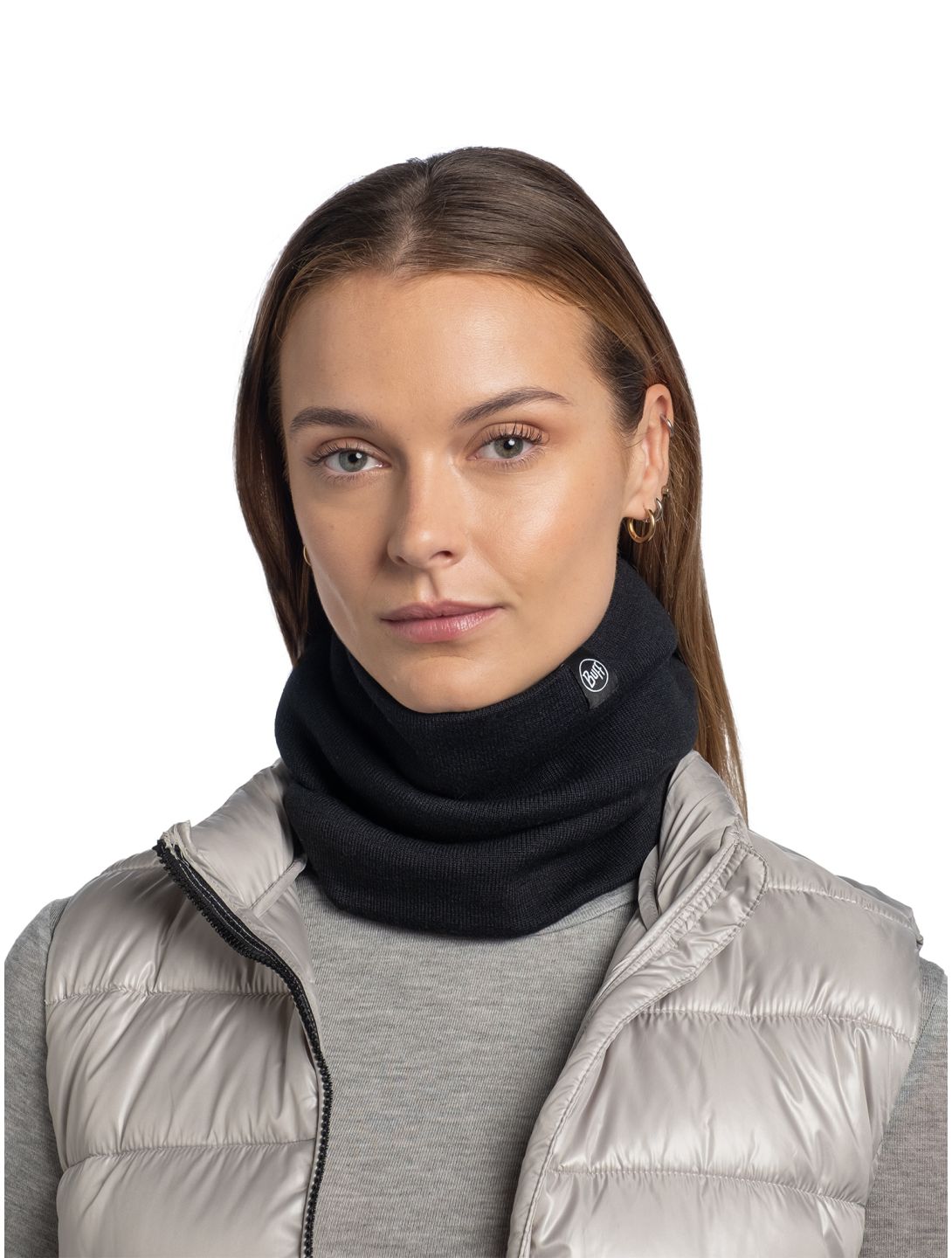 Buff, Lilon scarf unisex Black black 