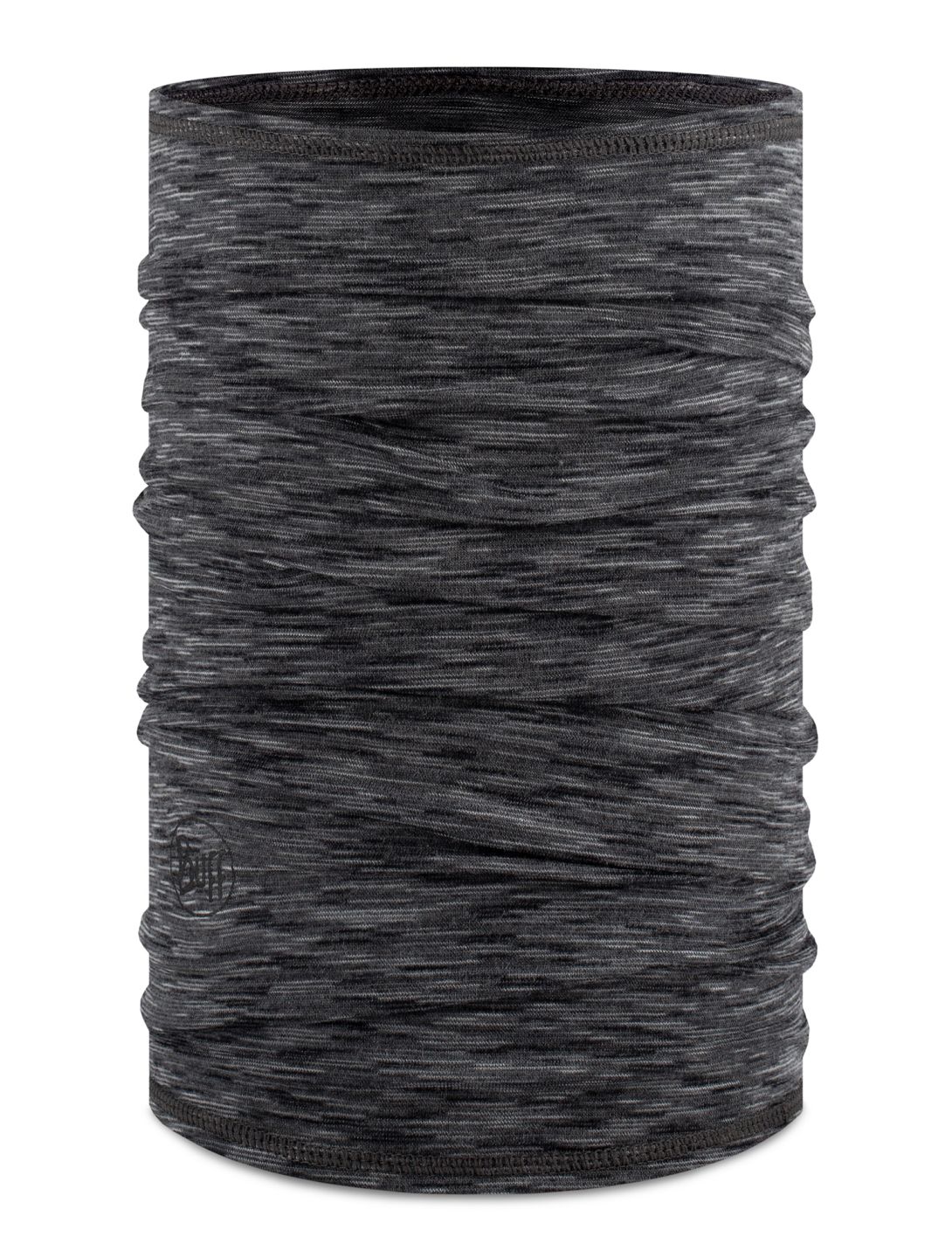 Buff, Merino Lightweight scarf kids Graphite Multistripes grey 