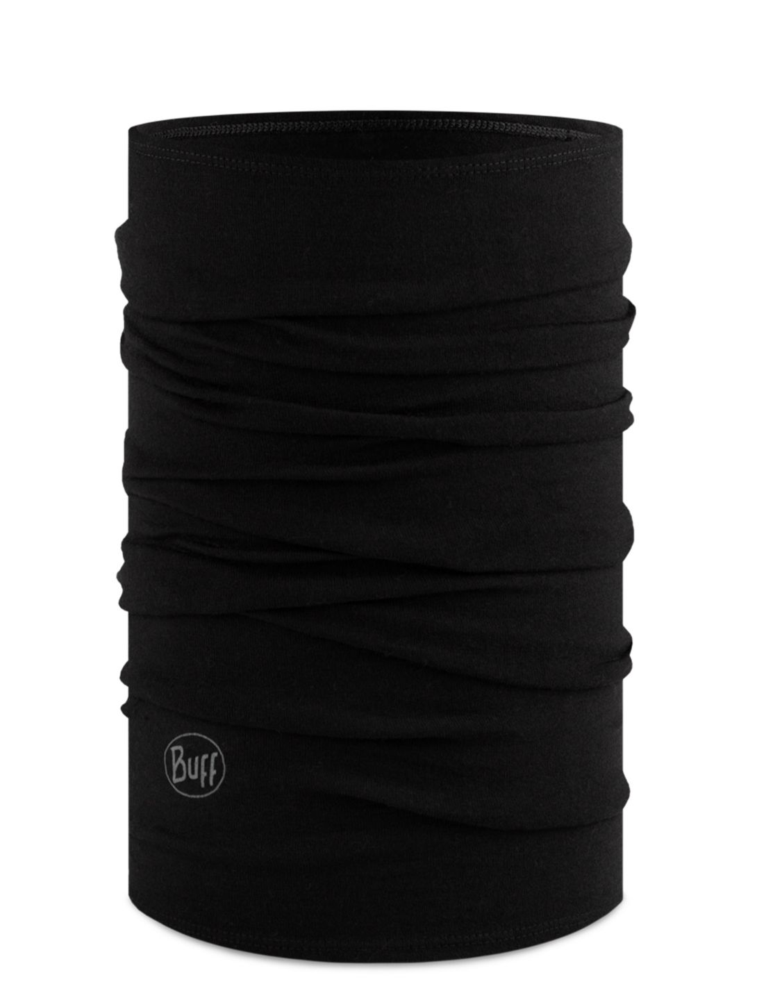 Buff, Merino Midweight scarf unisex Solid Black black 