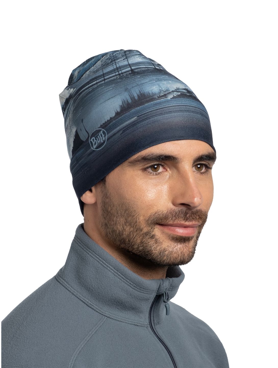 Buff, Polar Reversible beanie unisex Oser Blue blue 