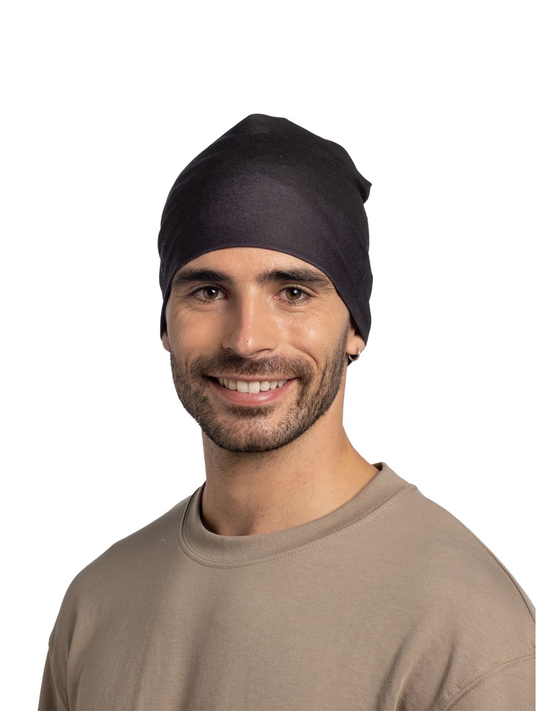 Buff, Polar Reversible beanie unisex Solid Black black 