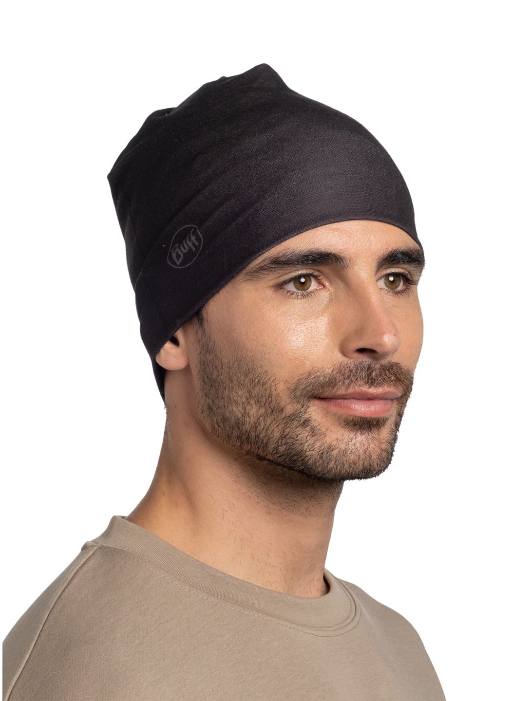 Buff, Polar Reversible beanie unisex Solid Black black 