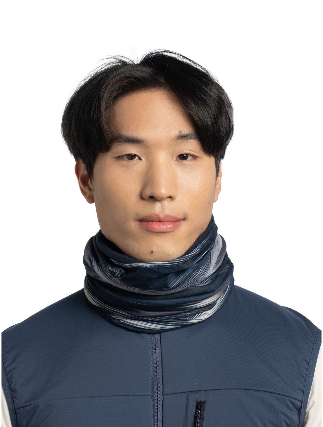 Buff, Polar Reversible scarf unisex Arky Navy blue 