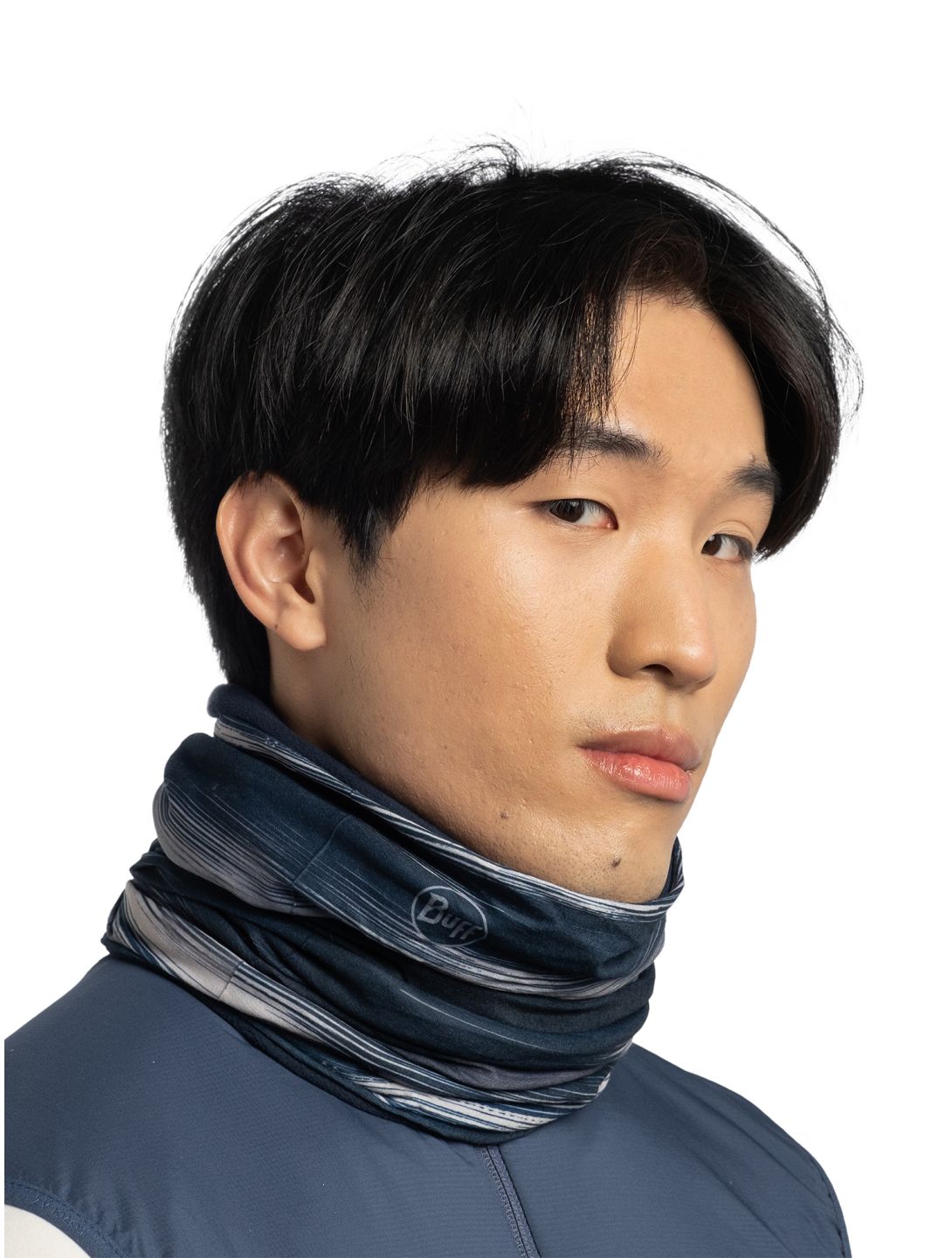 Buff, Polar Reversible scarf unisex Arky Navy blue 