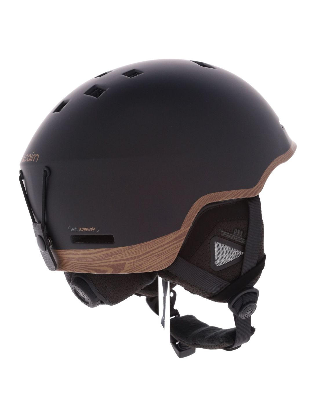 Cairn, Centaure Rescue Mips ski helmet unisex Mat Black Wood black, brown 