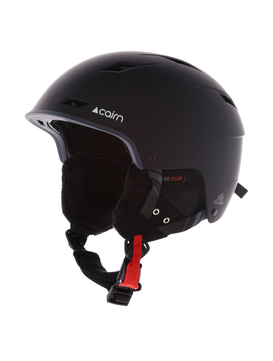 Cairn, Equalizer ski helmet unisex Mat Black black 