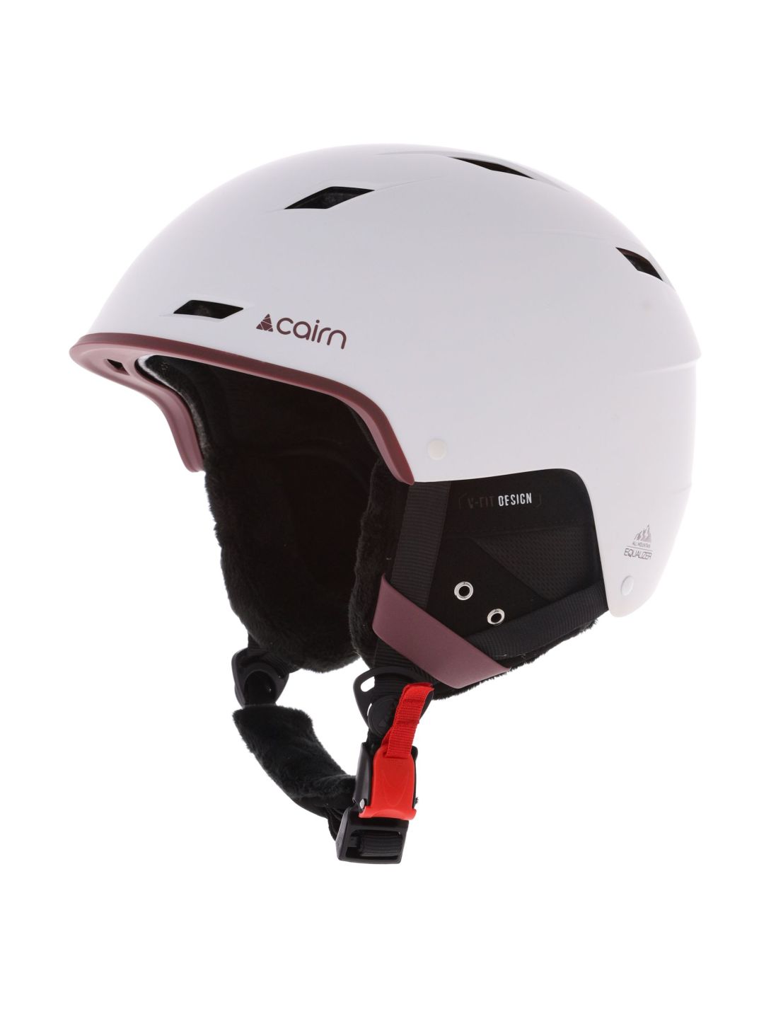 Cairn, Equalizer ski helmet unisex Mat White Dahlia purple, white 