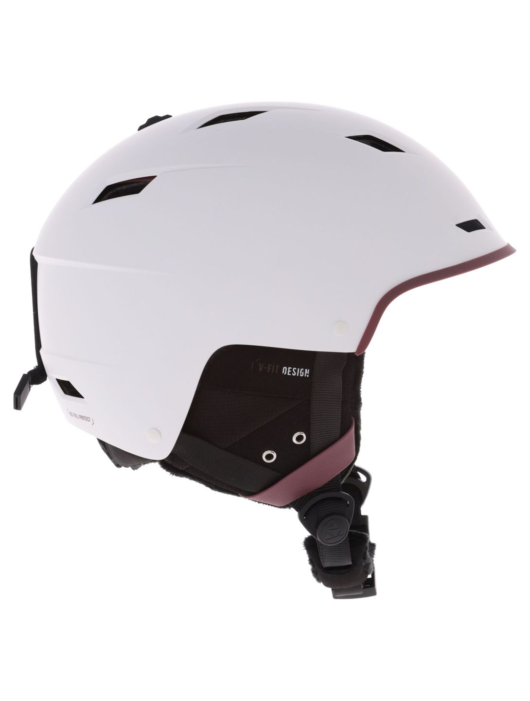 Cairn, Equalizer ski helmet unisex Mat White Dahlia purple, white 