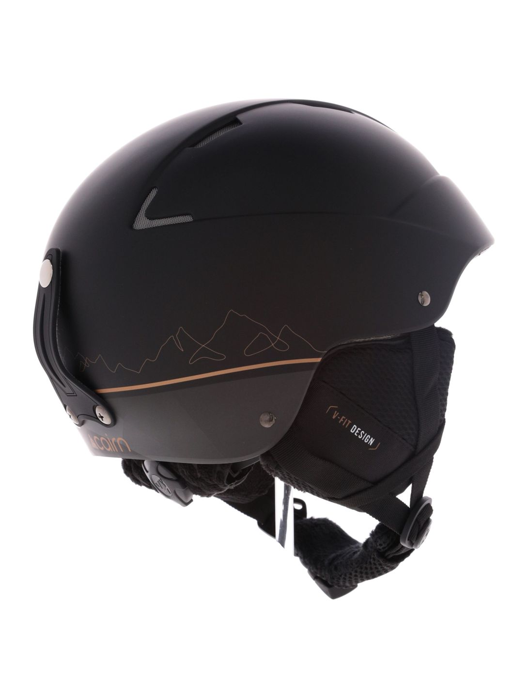 Cairn, Flow ski helmet unisex Mat Black Copper black 