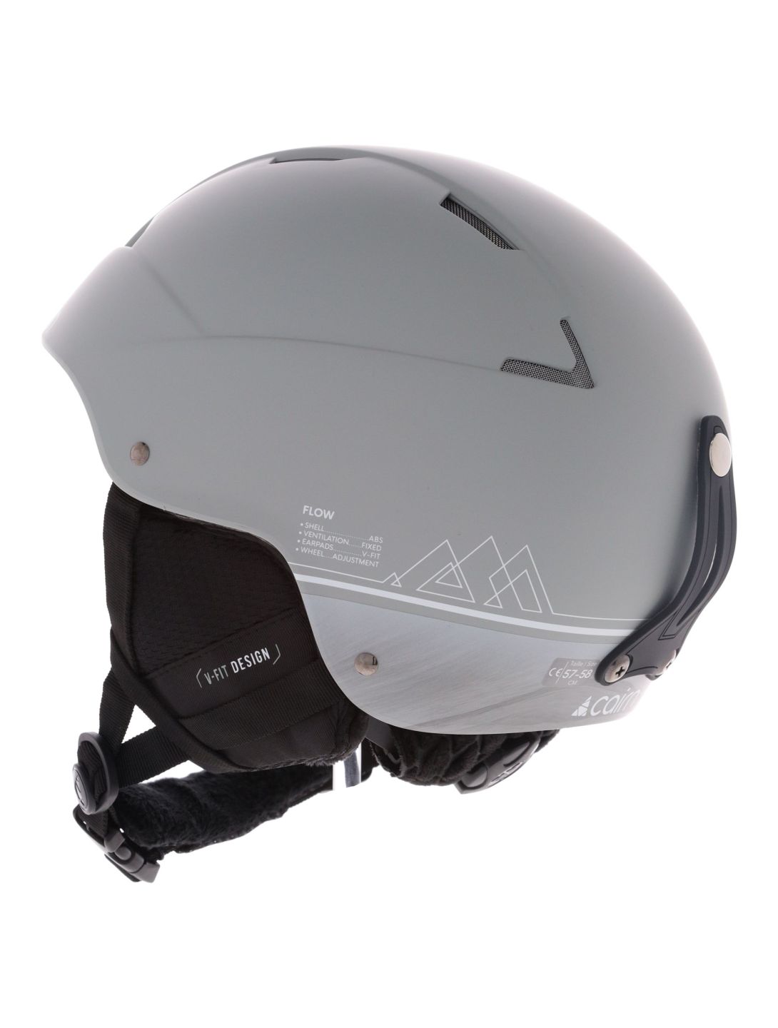 Cairn, Flow ski helmet unisex Mat Grey Lava grey 