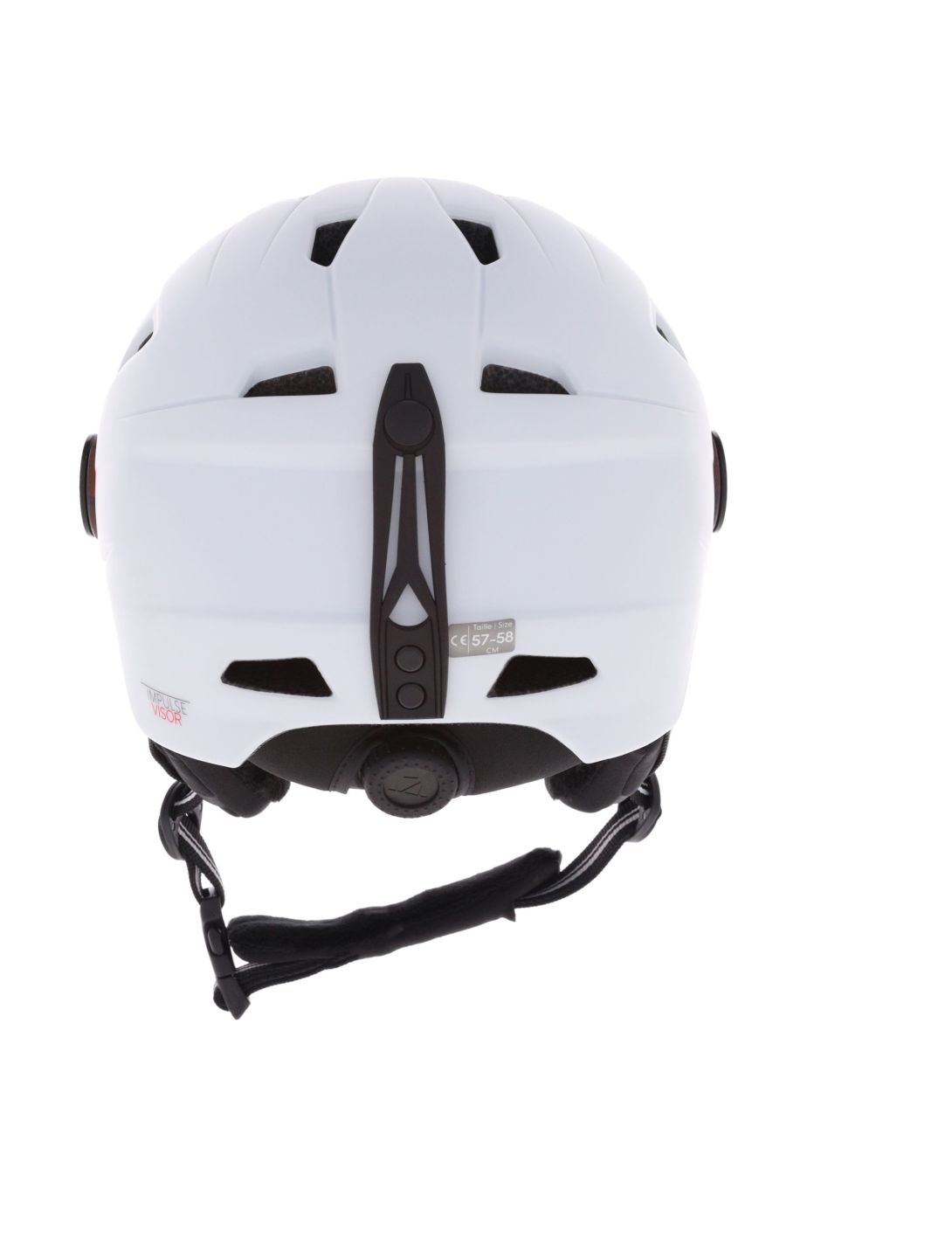 Cairn, Impulse Visor ski helmet with visor unisex Mat White white 