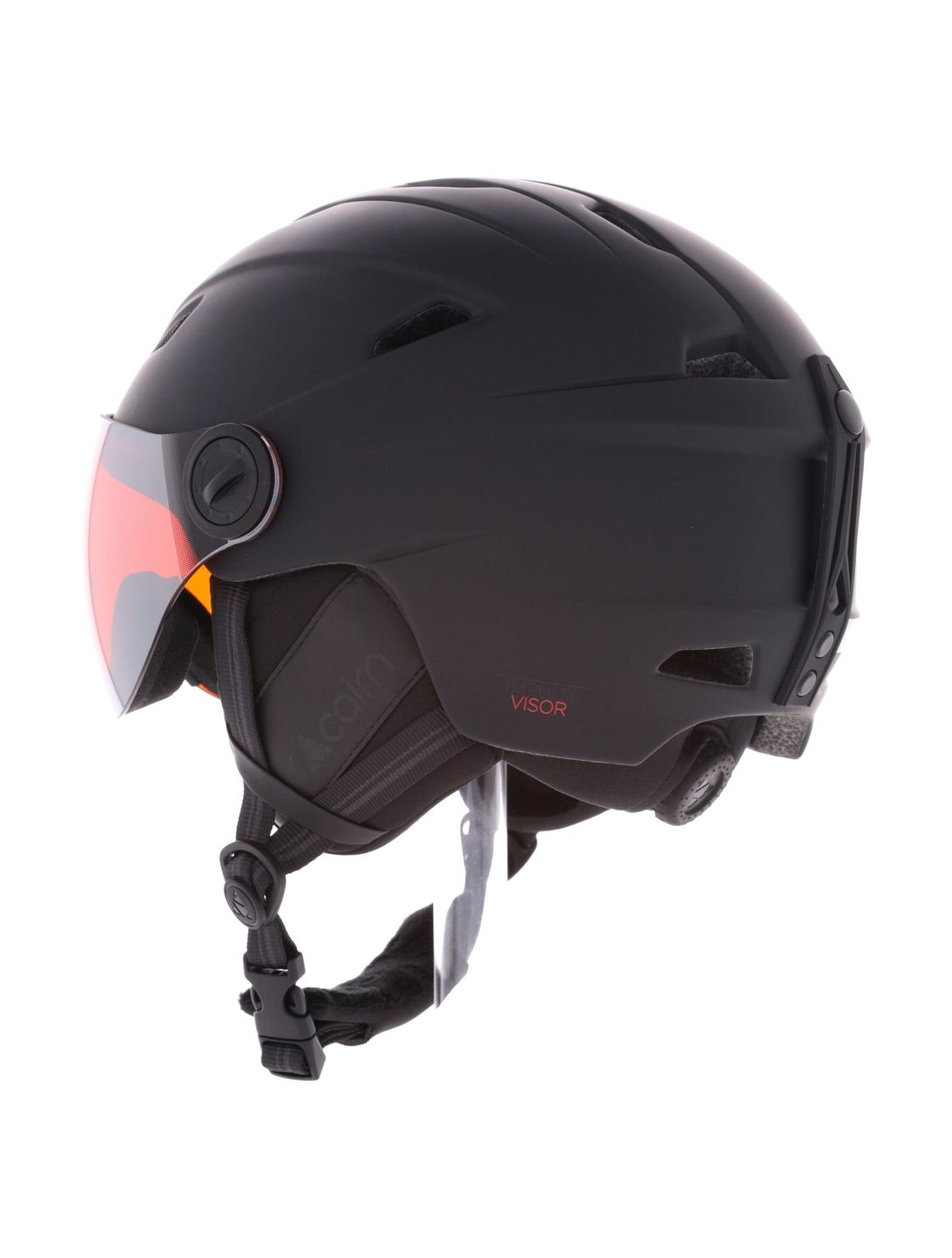 Cairn, Impulse Visor ski helmet with visor unisex Mat Black black 