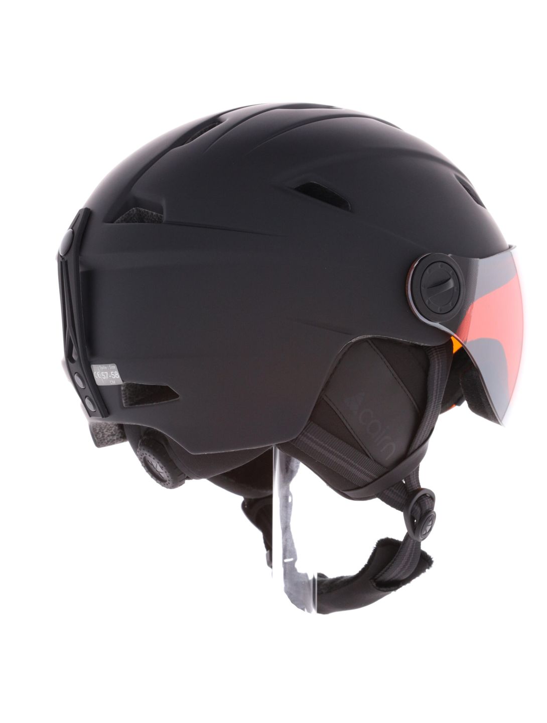 Cairn, Impulse Visor ski helmet with visor unisex Mat Black black 