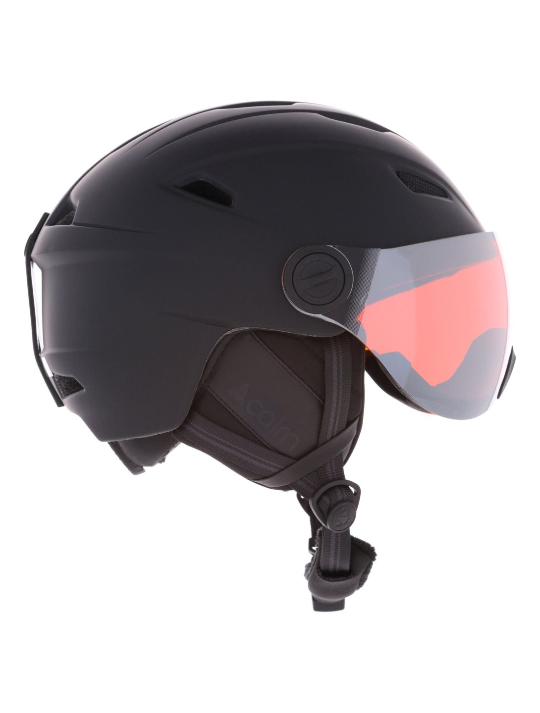 Cairn, Impulse Visor ski helmet with visor unisex Mat Black black 