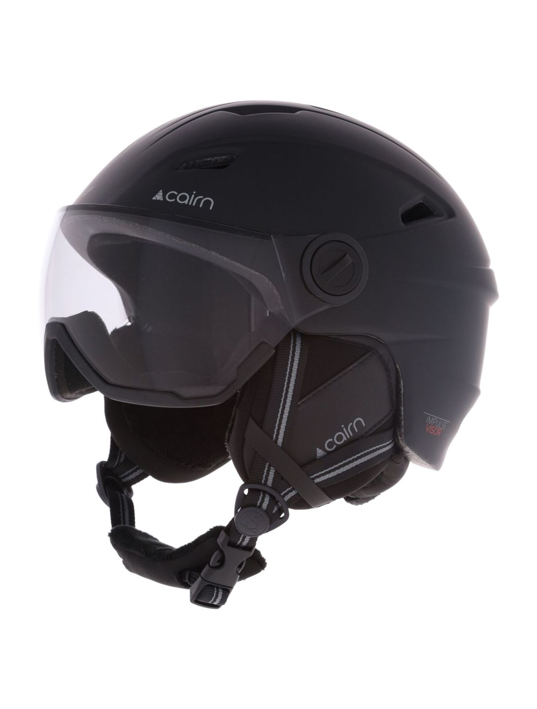 Cairn, Impulse Visor Photochromic ski helmet with visor unisex Mat Black black 