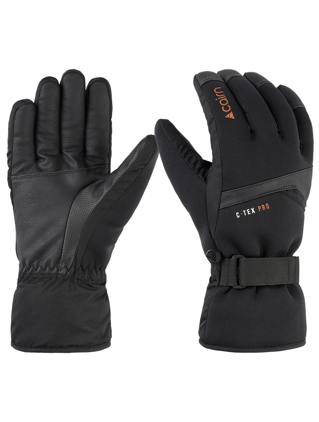 Cairn, Lugano M C-Tex Pro ski gloves men Black Sanguine black 