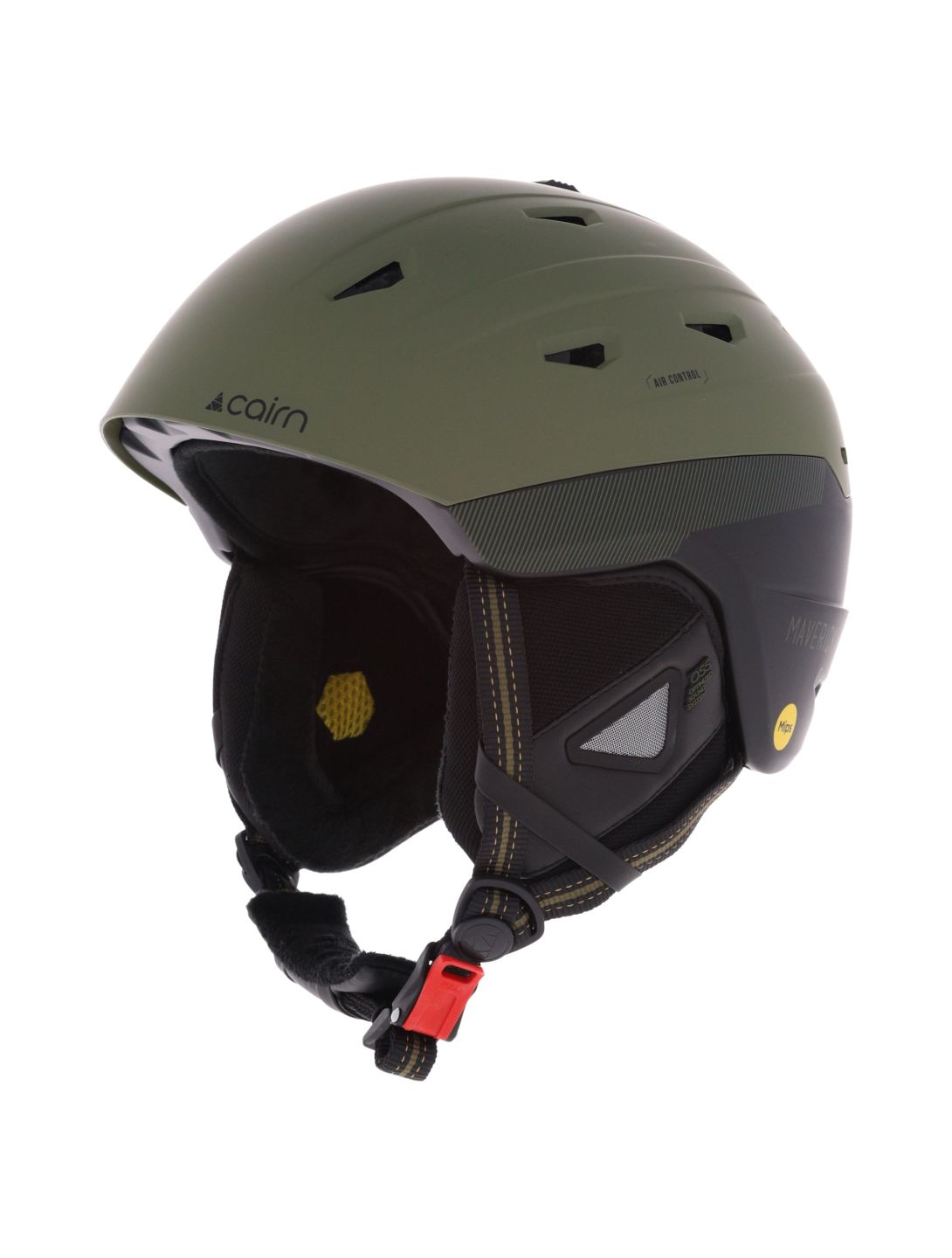 Cairn, Maverick Mips ski helmet unisex Mat Metallic Lichen Black green 