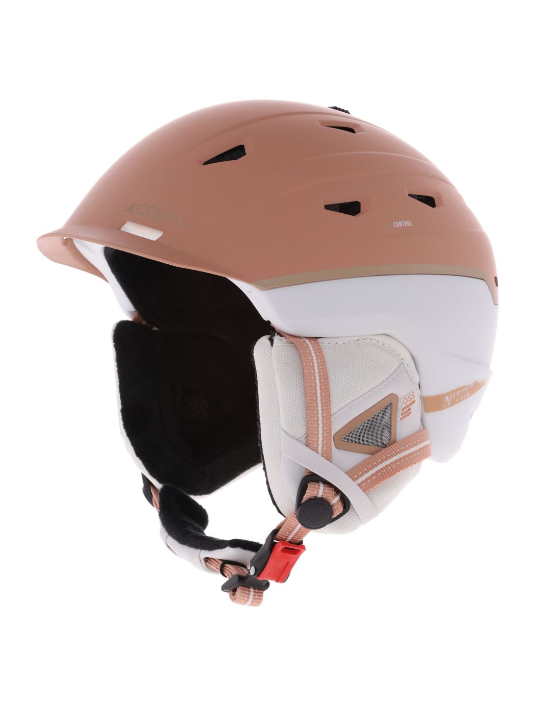 Cairn, Nitro ski helmet unisex Mat Latte White beige, white 