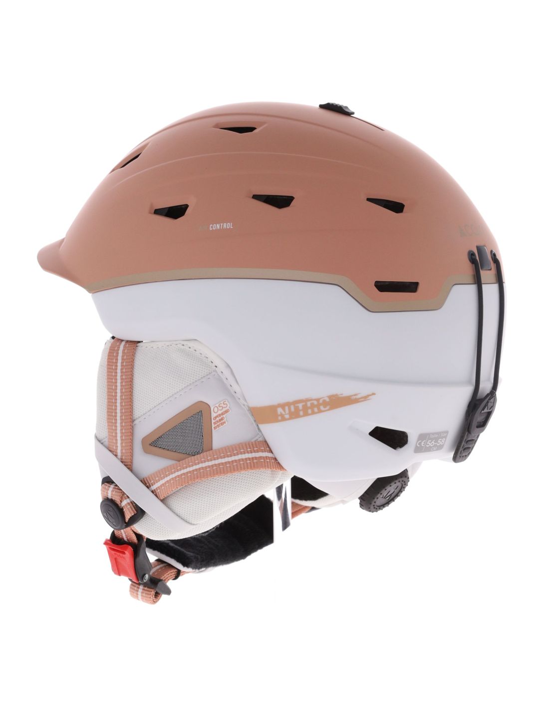 Cairn, Nitro ski helmet unisex Mat Latte White beige, white 