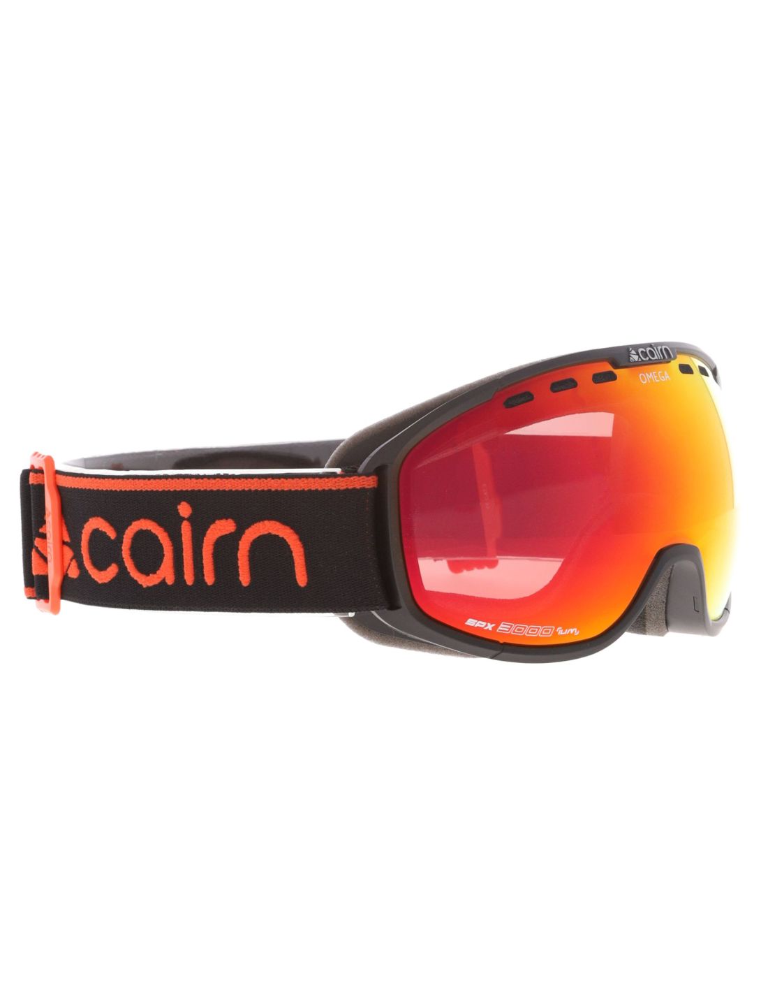 Cairn, Omega goggles unisex Mat Black Orange black, orange 