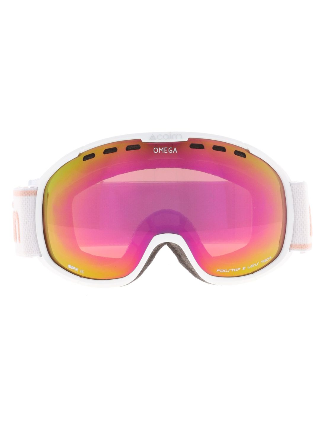 Cairn, Omega goggles unisex Mat White Latte pink, white 