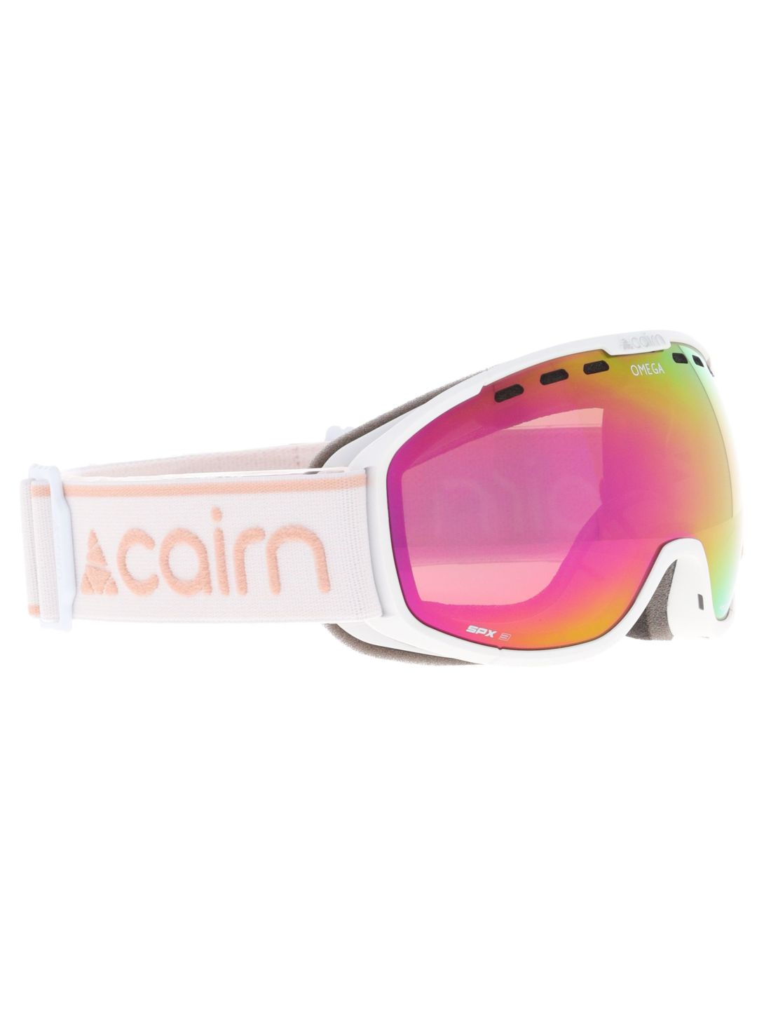 Cairn, Omega goggles unisex Mat White Latte pink, white 