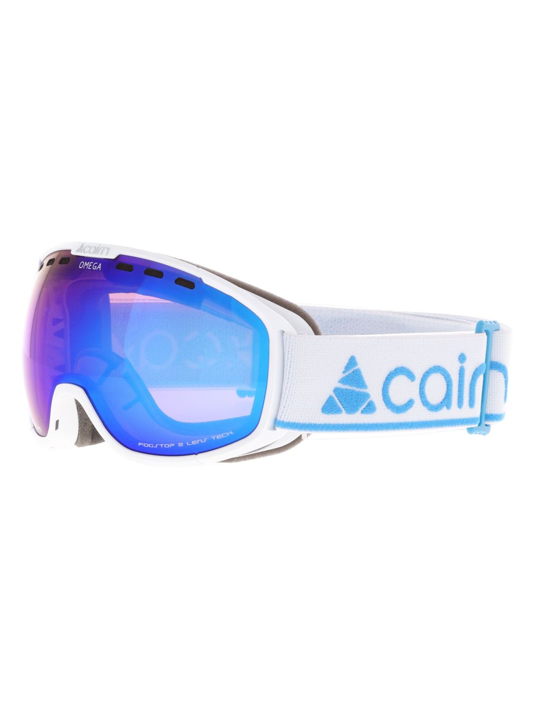 Cairn, Omega goggles unisex Shiny White Blue blue, white 