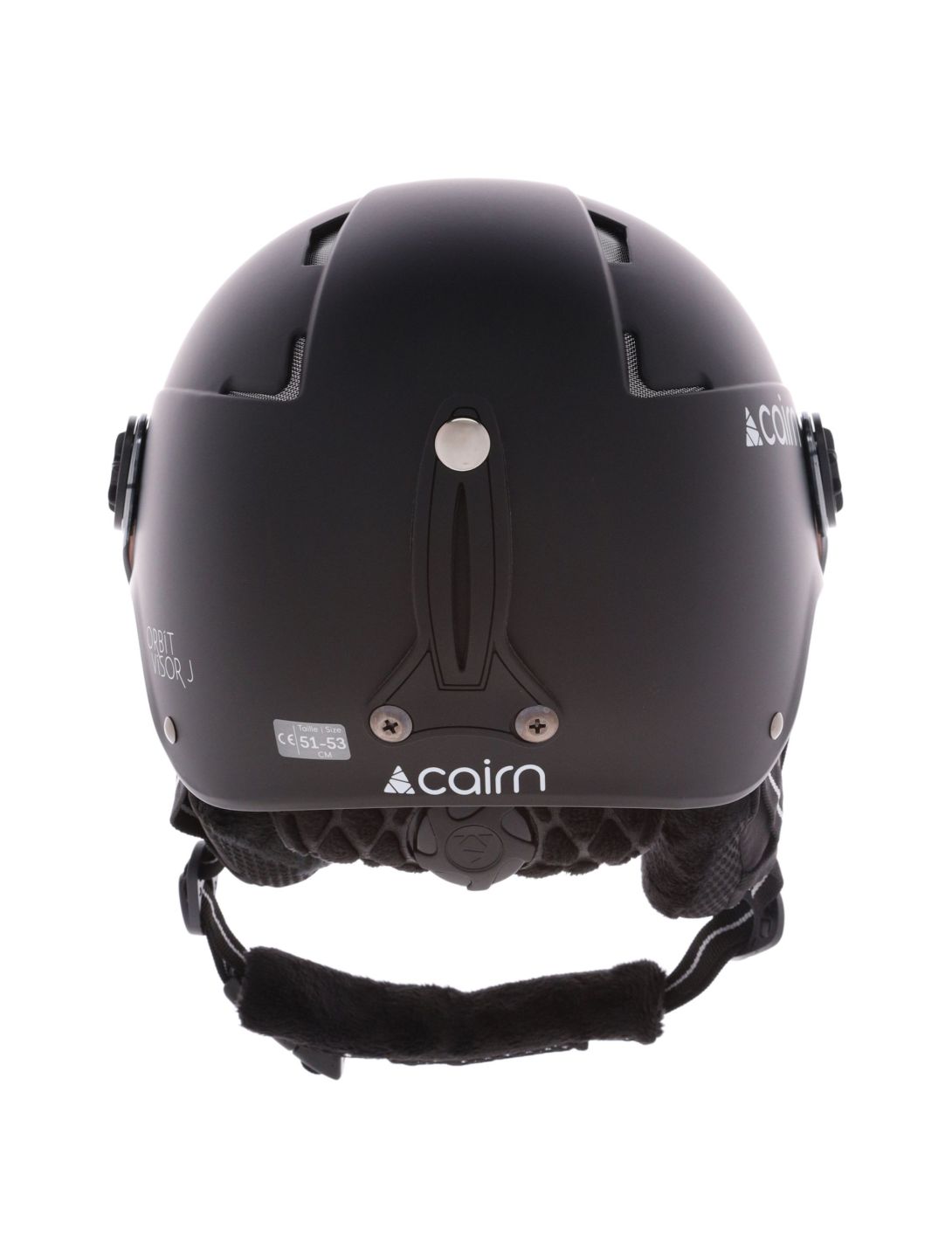 Cairn, Orbit Visor J ski helmet with visor kids Mat Black black 